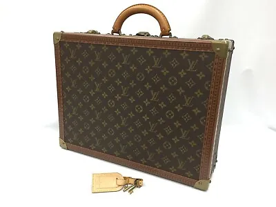 Auth Louis Vuitton Vintage Monogram Hard Brief Case President Trunk 1C230020n  • $5990