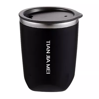 Stainless Steel Coffee Mug Black Color Travel Thermal Vacuum Flask Insulated Cup • $16.99