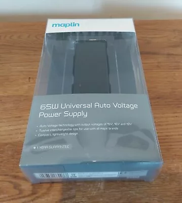 Maplin Universal 65W Laptop Charger Power Adapter C/w Auto Voltage Power Supply  • £24.99