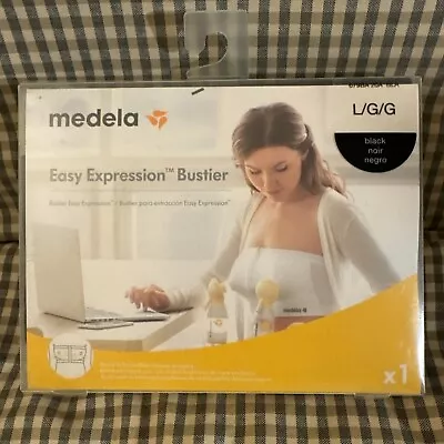 Medela Easy Expression /Bustier/Black Nursing Bra/Size L/Free Shipping • $13.99