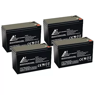 4 Packs SLA Replacement Batteries For Razor Dirt Rocket MX350 MX400 (12V 7.2Ah) • $81.99