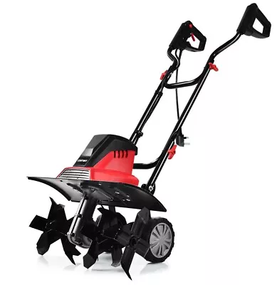 1500W Electric Tiller Garden Soil Cultivator Rotavator W/ Sharp 6 Tiller Blades • £118.99