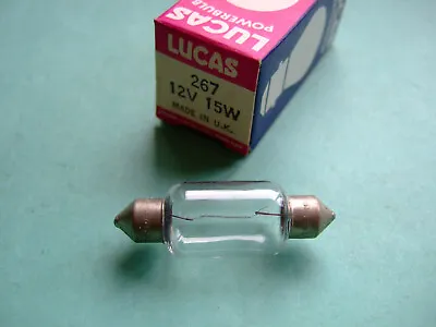 6 Volt 18 Watt Festoon Bulb Vintage Classic Cars Side Light • £2.98