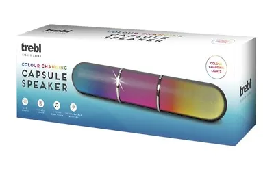 Colour Changing Bluetooth Capsule Speaker LED Light Stereo Sound 4 Hr Play Time • £12.99