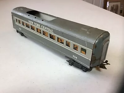Marx O Gauge 8-wheel New York Central Passenger Car #234 For Parts Or Repair • $3.25