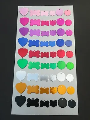 Pet Tags DOG CAT ID Disc Disk FREE P&P & Engraving Name Identity 11 Colours • £2.99