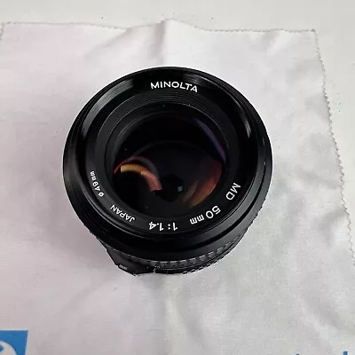 Minolta MD 1:1.4 50mm MD Mount Prime Lens Fits X-700 XD5 XD7 XD11 SLR Cameras • $69.88