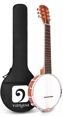 Vangoa 26  6 String Mini Banjo-guitar Portable Banjitar Beginner Kit  • $94.99