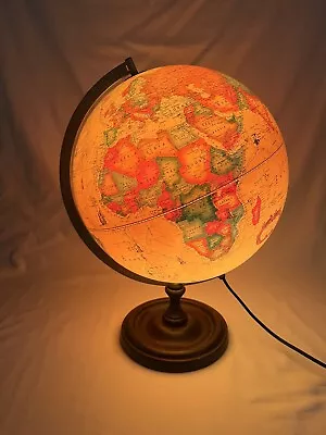 1980 86 Glow Scan Globe Scanglobe A/S Denmark - Cartography Karl F Harig Light • $65