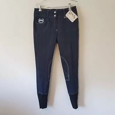 Equine Couture Women's 28 Navy Breeches Riding Pants Equestrian NWT 845409045128 • $45.59