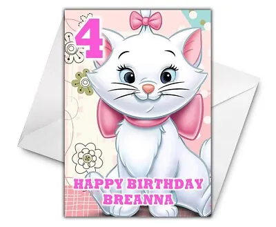 MARIE Personalised Birthday Card - Disney The Aristocats Greetings Card - Disney • £2.99