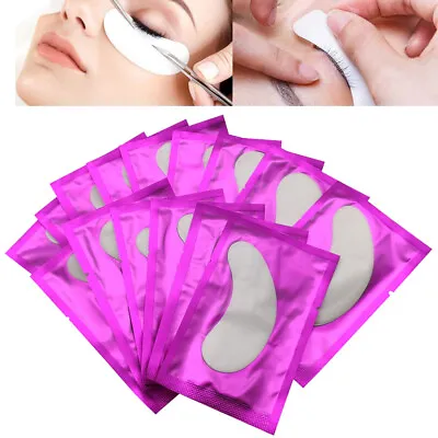 £7 • Buy 100 Pairs Eyelash Extension Under Gel Eye Pads Salon Lint Free Patches Make-Up