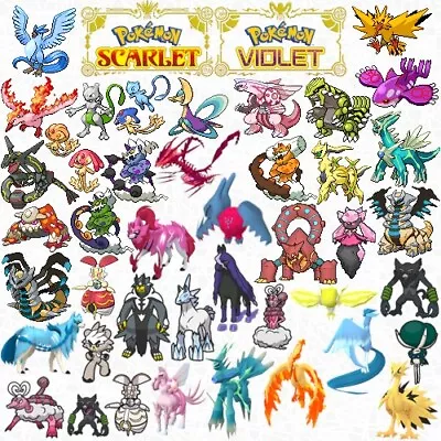 98 Shiny Legendary Bundle 6IV Legendaries From Home Pokemon Scarlet Violet SV • $85.14