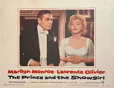 Marilyn Monroe The Prince And The Showgirl Original Lobby Card #7 (1957) 11 X14  • $100