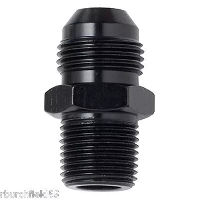 Fragola 481666-BL 6 AN To 3/8 NPT Male Straight Adapter Fitting Black IMCA USRA • $8.93