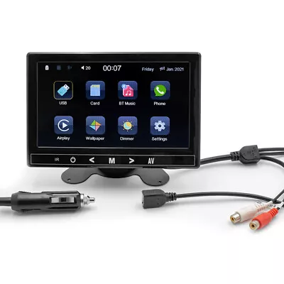 7  Touch Screen Carplay View Rear Reversing Display Monitor Bluetooth USB FM Kit • $92.99