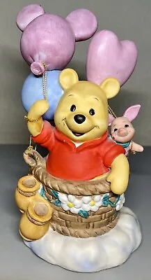 $116.99 • Buy Vintage 1992 ￼Disney Store Winnie The Pooh & Piglet 8” Music Box Figurine Japan