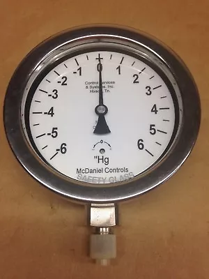 $15 • Buy McDaniel -6/6  Hg Vacuum Gauge, -80/80  WC, 1/4  NPT, Code A, 70728 A