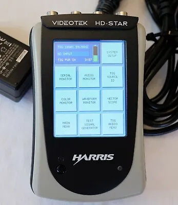 Harris Videotek HD-Star Handheld Broadcast Monitor / Tool HD-SDI & SD-SDI • $1685