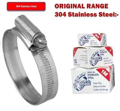 £4.54 • Buy Stainless Steel Jubilee Clips Genuine Jubilee Hose Clips Worm Drive Hose Clamps