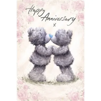 Softly Drawn Bears Kissing Anniversary Card • £4.89