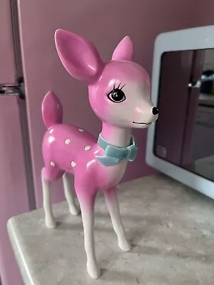 New - Pink Retro Vintage Kitsch Babycham Style  Deer • £50