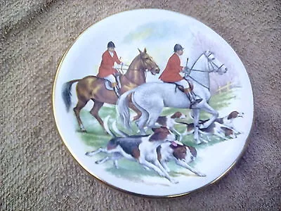 Hunting Scene Small Plate Dish  11cm Across Pall Mall Ware F W R England • £5