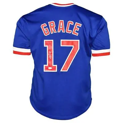Mark Grace Signed Chicago Blue Baseball Jersey (JSA) • $66.95