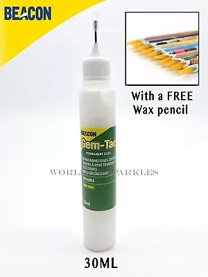 30ml Gem-Tac Glue For Applying Swarovski Crystals With Free 1 Wax Picker Pencil • $18.82