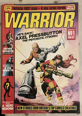 £89 • Buy Warrior #1 Quality Comics 1st V For Vendetta, Marvelman *ungraded* Alan Moore