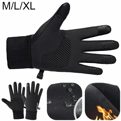 Winter Windproof Waterproof Ski Touch Screen Thermal Warm Gloves Anti-Slip New • £9.69