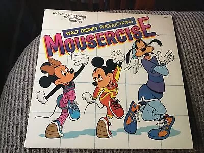 MOUSERCISE 1982 LP DISNEYLAND LABEL VINTAGE VINYL OOP 9TRX W/BOOKLET  • $32.99