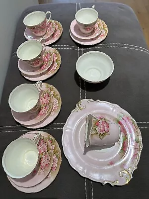 Rare Vintage Paragon  Fine Bone China Tea Set For 5 By Appointment Queen Mary • $690