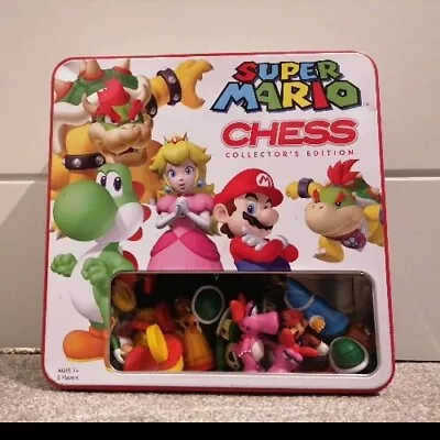 Nintendo Super Mario Chess Set Collector’s Edition 2009 In Metal Tin ~ Complete • £30.99