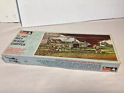 Vintage Monogram Huey Rescue Chopper Model Kit #PA152:100 1/4” 1966 Complete • $24.99