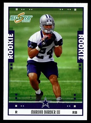 2005 Score #378 Marion Barber Rookie Dallas Cowboys • $1.99