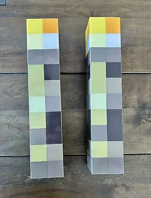Official Minecraft ThinkGeek 11  Torch Wall Mountable Light Tested Set Of 2 • $32.99