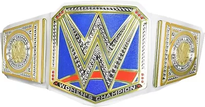 WWE Smackdown Women'S Championship Title Authentic Style White Leather-like Belt • $213.02