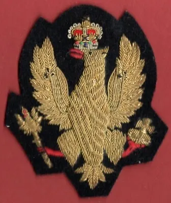 The Kings Royal Hussars     Bullion Blazer Badge • £8