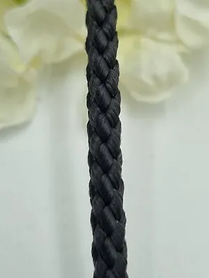 Cord String Black Round Braid 3 Mm Piping Craft Drawstring Upholstery Free P&P • £1.79