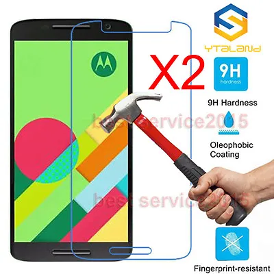 2Pcs 9H+ Premium Tempered Glass Film Screen Protector For Motorola Moto Phone • $3.99