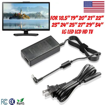 For LG Monitor Power Cord 19V Power Supply LCD LED HD TV Monitor Adapter Cord • $11.49