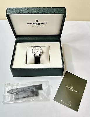 Frederique Constant Men's Leather Strap Date Automatic Watch 40 Mm FC-303X5TB2 • $489.99