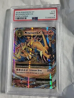 PSA 9 MINT Mega M Charizard EX XY Evolutions Ultra Rare Pokemon Card 13/108 • $60