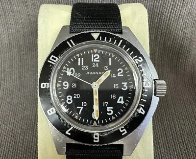 Original ADANAC 43mm Marathon/Gallet USAF Navigator 200M Watch NATO Strap • $990