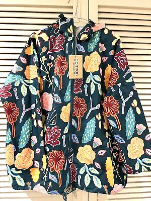 $174.71 • Buy New! Cute GORMAN “Pitched Petals” Raincoat Jacket * Size S/M