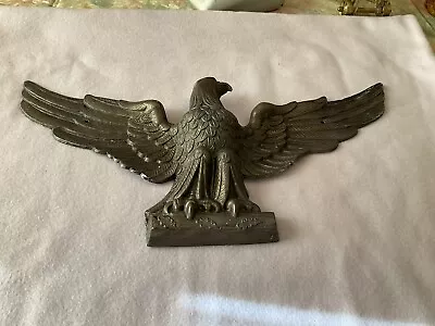 Vintage American Eagle Brass Hanging Wall Mount 19” • $35