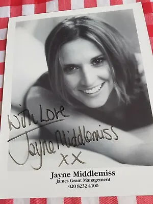 Autographed 8x10  Signed Promo Photo Of JAYNE MIDDLEMISS Early   +  COA. • £9.99