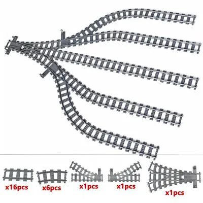 Track Crossing Switch Forked Rail For Lego Kit Train Building Blocks Sets DIY • $168.59