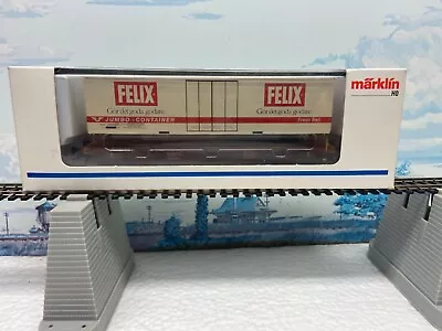 Ho Scale Marklin ~ New In Original Box ~ #47721 Felix Jumbo Container ~ Flat Car • $28